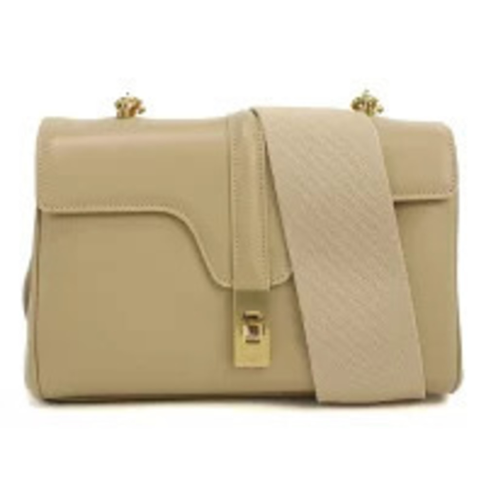 Celine Shoulder Bag Italy Beige Cream Crossbody